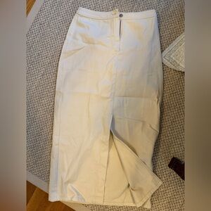 Tuckernuck soft white denim skirt